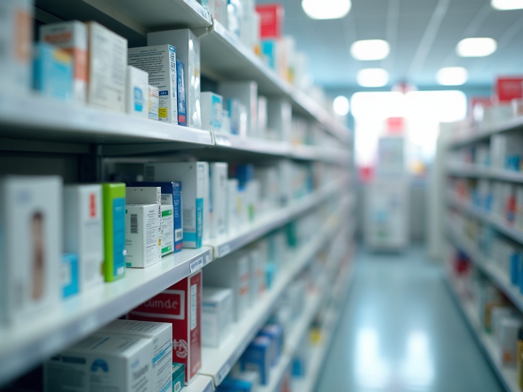 Estanterías de la Farmacia del Carmen